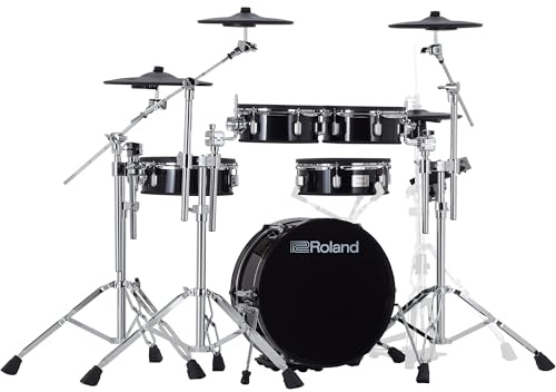 Roland VAD307 V-Drums | Premium 5-Piece Electronic Acoustic Design Drum Kit with Shallow-Depth Shells