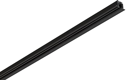 SLV S-TRACK 3-Phasen-Einbauschiene/Hochvoltschiene / 2m, schwarz, dimmbar