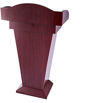 ZEELYDE Lectern Podium Stand,Upscale Hotel Solid Wood Conference Room Speaking Desk Reception Desk Office Furniture
