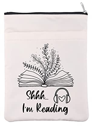 Hörbuch-Leser, Buchhülle, audiophile Geschenk, Hörbuchliebhaber, Bucheinband, I'm Reading Geschenk für Bibliophile, Buchbuch, Nerd (Shhh Reading BM)