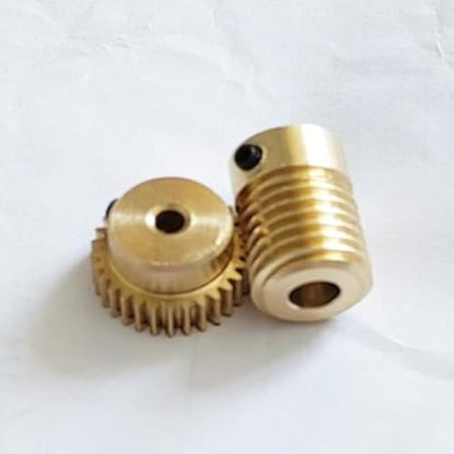 Engrenage à vis sans fin avec ensemble de tiges à vis sans fin 0.5M Diamètre de la tige à vis sans fin 12mm Engrenage à vis sans fin en laiton 1:20 1:25 1:30 1:40 1:50 Moteurs électriques Laiton 1set
