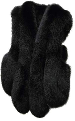 Womens Winter Warm Faux Pelz Weste Mantel Jacke Fellweste Damen Pelzweste Weste Fell kunstfell Weste Weich Bequem Ärmellos Winterjacke Parka Fell Mäntel Tops V-Ausschnitt Plüschweste