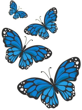 Hemobllo 1 Set Luminous Butterfly Wall Stickers Self Adhesive Removable Decals for Children's Bedroom Nursery Living Room DIY Decoration PVC