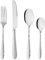 GRÄWE Set de couverts pour 6 personnes en acier inoxydable - 24 pièces - Passe au lave-vaisselle - Set de couverts avec décor - Série Gent