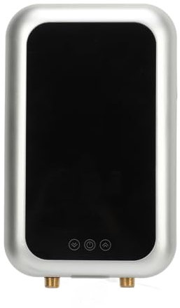 Fabater Calentador de Agua sin Tanque, Mini Calentador de Agua Eléctrico de 9000 W 240 V, Sistema de Calentador de Agua Caliente Instantáneo con Pantalla Digital, Ideal para el Hogar,