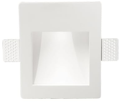 Liberoshopping Lampada faretto da incasso LED FUNKY in gesso verniciato Bianco