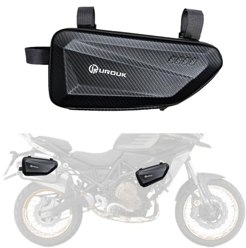 UROUK Motorrad-Werkzeugtaschen 1,5L Eva Hartschalen-Taschen wasserdicht (Linke Tasche + Rechte Tasche)