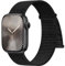 Ynitec Sport Nylon Correa Compatible con Apple Watch 44mm 45mm 42mm 49mm 46mm - Series 10, Correa suave Solo Loop Smartwatch, Pulsera para iWatch Series 10 9 8 7 6 5 4 3 2 1 SE, Negro
