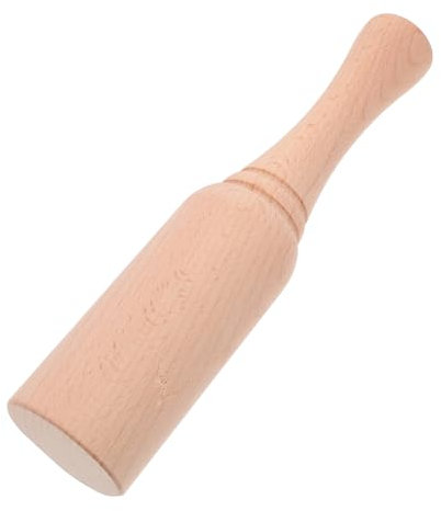 Mobestech Wooden Hammer for Leathercraft Woodworking Mallet Handcrafted Solid Wood for Carving Chiseling and DIY Projects