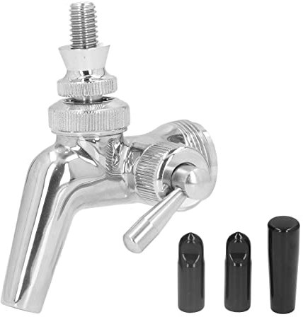 Stainless Steel Beer Tap for Kegerator, Beer FlowControl Faucet with Dust Cover Handle, Simple and Reasonable Structure, for Homebrewing