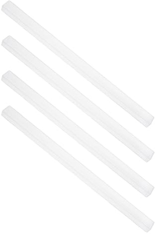 Milisten 4pcs Mini Mahjong Ruler Acrylic Domino Holders Tile Pushers U-shaped Racks for Mexican Train Travel Gaming