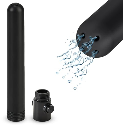 BDSMAGE Douche anale de 13 cm pour le sexe anal, irrigateur intime à 5 trous, lavement multifonctionnel pour le nettoyage du côlon, jouet anal et vaginal pour femmes et hommes (Argent)