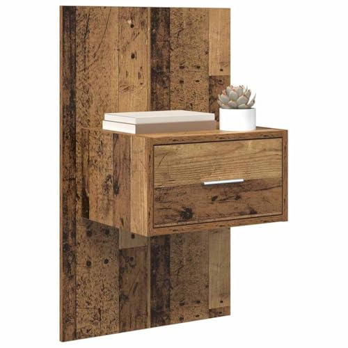 vidaXL Bettschrank 2 pcs Altholz 48,5 x 32,5 x 80 cm Holzwerkstoff