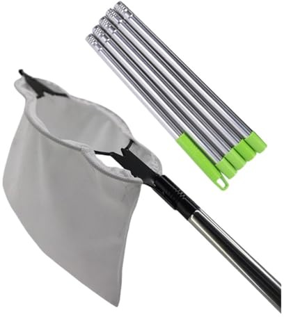 ZHOUXYFDC Cueilleur De Fruits Amovible Cueilleur de Fruits à Lame, Outils de cueillette de Fruits à Haute Altitude, Tige télescopique, Outil de cueillette de Jardin(2M 5 Sections)