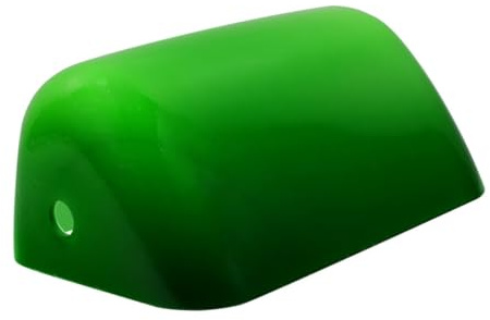 NOLITOY Glas Lampenschirm Ersatzschirm Bankers Lampe Ømm Grün Retro Tischlampen Abdeckung Diffuses Licht Warmes Flair Für Zuhause Büro Hotel