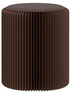 Sgabello pieghevole di carta con cuscino portatile a nido d'ape sgabello leggero marrone pieghevole panca per casa ufficio all'aperto 32 x 40 cm mobili salvaspazio