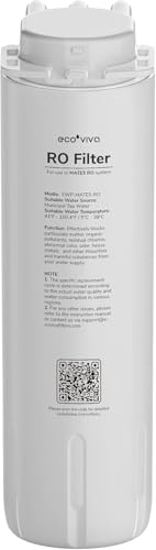 Ecoviva MATE 5 5H RO-Filter Ersatzfilter für MATE5H MATE5 Auftisch UV Umkehrosmoseanlage Osmoseanlage Trinkwasser Wasserfilter
