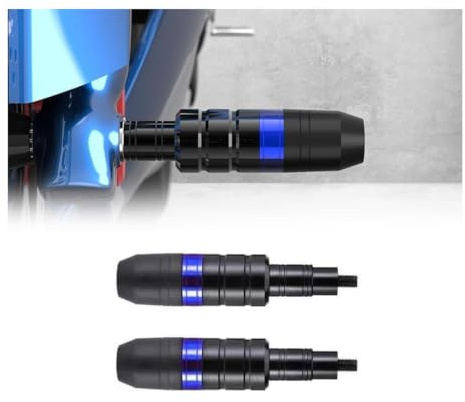 SSYYSS Motorcycle Crash Bobbins Frame Sliders Protectors Pads for Yamaha MT-125 YZF-R125 210D,Engine Stator Fairing Guard Falling Protection,Motorbike Accessories Replacement,Blue