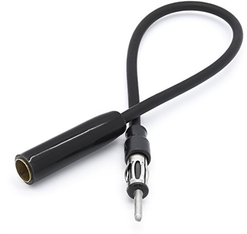 Adapter Universe Auto Antennen Verlängerung 30 cm Kabel DIN ISO Buchse auf Stecker KFZ Radio Adapter passend für Universal