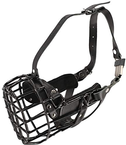 Dingo Gear Gummierte metallmaulkorbe für Hund Boxer Hündin Professionelle Bequeme universelles Produkt für Langen Spaziergängen S03043