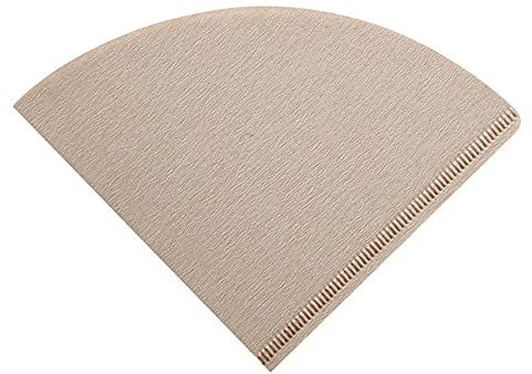 ANCLLO 100 st kaffefilter papper, V02 kaffefilter naturliga konformade oblekt kaffefilter passar för kaffedroppare