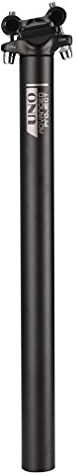 BESNIN Sattelstütze 350mm Fahrrad Sattelstange 28,6mm mit verstellbarem Sattelwinkel, Geeignet für Mountainbike, Rennrad, BMX, Citybike