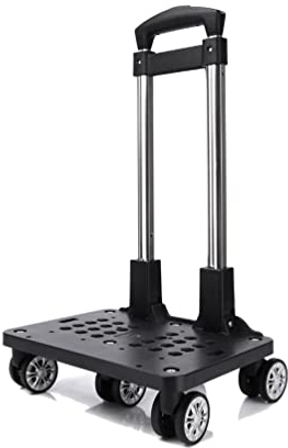 BOUACOUA 5-Rad-Wagen, 360 ° drehbarer Rad Rucksack Trolley zum Rucksäcke, Schulranzen, Einkaufen und Transportieren