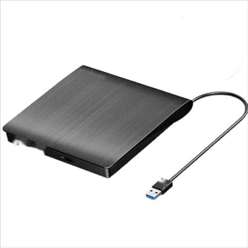 RoseDoes KLJ-1 - Grabador portátil delgado USB 3.0 BD/DVD/CD, compatible con reproducción de Blu-ray 4K Ultra HD, ultraligero. Alimentación por bus USB.