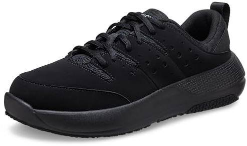 Crocs Men's On The Clock Work Sneakers, Triple Black, 13