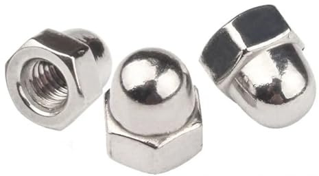 Tuerca de Mano 10 unids/Lote Tuerca ciega de Bellota M3 M4 M5 M6 M8 M10 M12 M14 M16 M18 Tapas de Tuercas Decorativas de Acero Inoxidable (Size : M3)