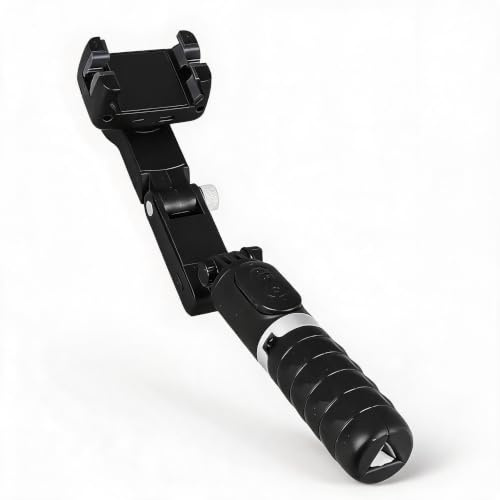 3 Achsen Anti Shake Handheld Stabilisator mit Gesichtsverfolgung | Bluetooth Fernbedienung klappbares Stativ universelles Smartphone Gimbal für Videoaufnahmen Live Streaming Vlogging