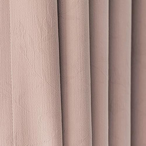 Musihy Thermovorhang mit Ösen, 96 x 160 cm Pinke Verdunkelungsvorhänge mit Ösen für Wohnzimmer