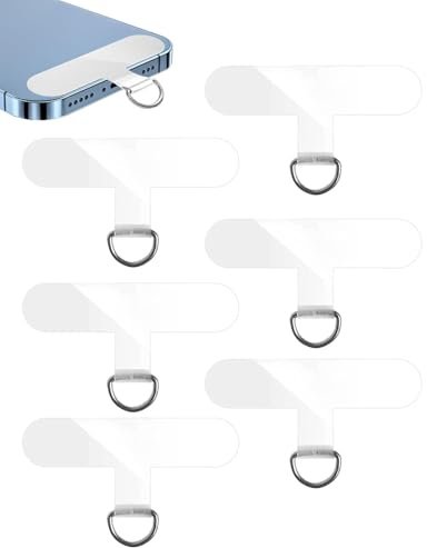 IPNSDON Paquet de 6 coussinets de sangle pour téléphone portable, adaptateurs de lanière, patchs pour téléphone portable, patchs pour lanière pour contenir des portefeuilles et des téléphones