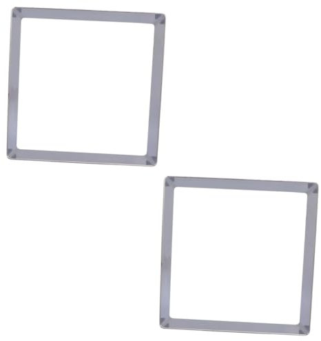 Zerodeko 2stücke Square Mousse Edelstahl Kuchenring Mousse Cutter Für Desserts Gebäck Und Kuchen Wiederverwendbares Backwerkzeug Für Kreative Backprojekte