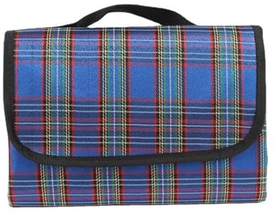 KGDUYC 1 Pièce Couverture de Pique-Nique, Couverture de Plage Imperméable, Isolée pour Pique-Nique, Randonnée, Camping, Plage - 80 x 150 cm (Bleu)
