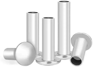 Rivet semi-creux à tête bombée à bouton plat rond en aluminium GB873(8mm,M3 (500Pcs))