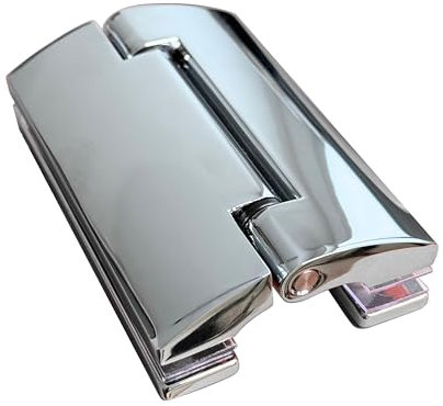 Technoglass Bisagra para mamparas de ducha y puertas de cristal de 90°, grosor de cristal 6/8 mm.