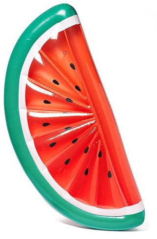 Galleggianti Gonfiabili per Piscina 183*79*20CM,Materasso galleggiante gonfiabile a forma di ananas/anguria,Grande galleggiante estivo colorato per piscina,Portatile e pieghevole per Adulti e Bambini