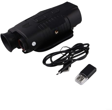 Besshepplo 1 juego de monoculares de visión nocturna de alta definición con zoom, bolsillo impermeable, monoculares compactos para mejorar la exploración nocturna