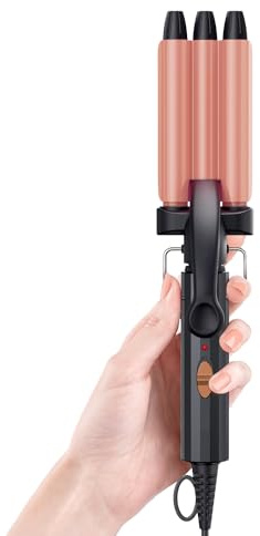 CIVEYA Hair Waver for Short Hair, 1/2 Inch Mini Crimping Iron for Tight Beach Waves, Small Crimper with Argan Oil Infuse Barrels, Easy to Use
