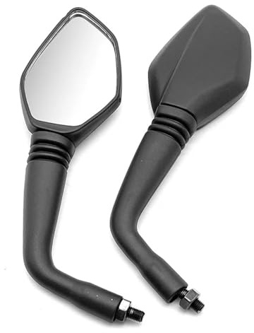 10MM+- Motorrad-Rückspiegel, weißes Glas, ABS-Seitenspiegel, kompatibel mit KTM Duke 125 200 390 690 790 ADV LC4 RC 390 RC200 690 SMC R