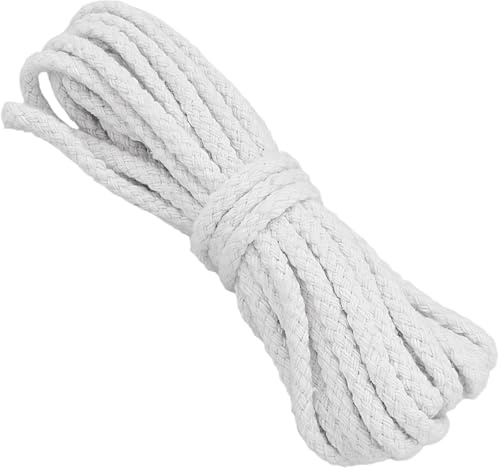 Shensuii Soft Cotton Macrame Cord for DIY Crafts, White 1Pcs