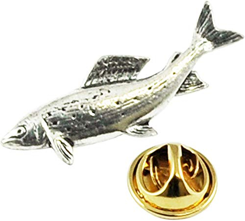 Ties Planet Äsche Fisch Englisch Zinn Revers Anstecknadel