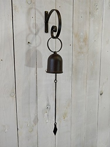 Manufaktur Lichtbogen Türglocke aus Gusseisen/Metall - antik - nostalgisch - Garten-Glocke