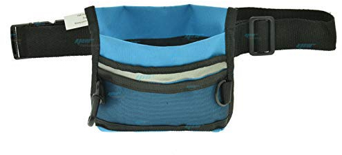 YNR Animal de Compagnie Friandise Pochette Chat Chien Entraînement Snack Sac Rangement Support Distributeur Casse-Croûte Jouets Boules Ceinture Réglable - Bleu Clair