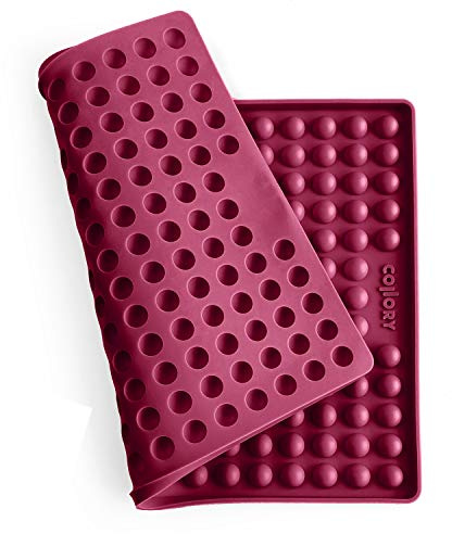 Collory Bakmatta för hundkex för medium halkogel (1,5 cm Ø) godis, silikonbakform, bakunderlägg för bakplåt, dietmatta, värmebeständig, livsmedelssäker och BPA-fri