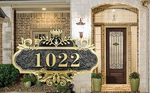 Hausnummer Benutzerdefiniertes Hausnummernschild Türschild Aufklebere Türnummer Mit Wunschnummer Wandaufkleber Hausnummer Post Nummer Schild für Hotel Haustür Tür Gartentor Zaun