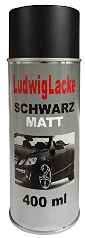 LudwigLacke Schwarz matt 1 Spraydose AUTOLACK Lackspray 400ml