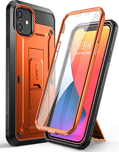 SUPCASE Outdoor Hülle für iPhone 12 Mini (5.4) Handyhülle 360 Grad Case Bumper Schutzhülle Cover [Unicorn Beetle Pro] mit Displayschutz 2020, Orange