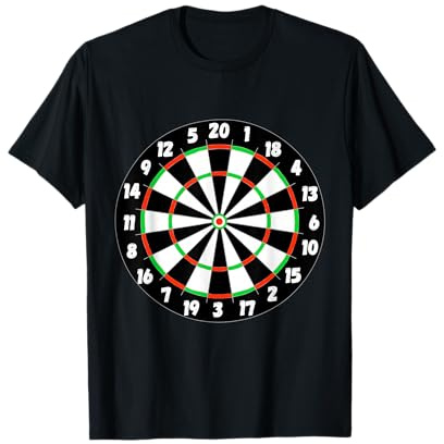Coole Dartsport Dartboard Bullseye Geschenkidee Dartscheibe Dart Spieler Dartautomat Brett Spiel Dartspieler T-Shirt Schwarz S